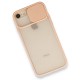  iPhone SE 2020 Kılıf Palm Buzlu Kamera Sürgülü Silikon - Pembe