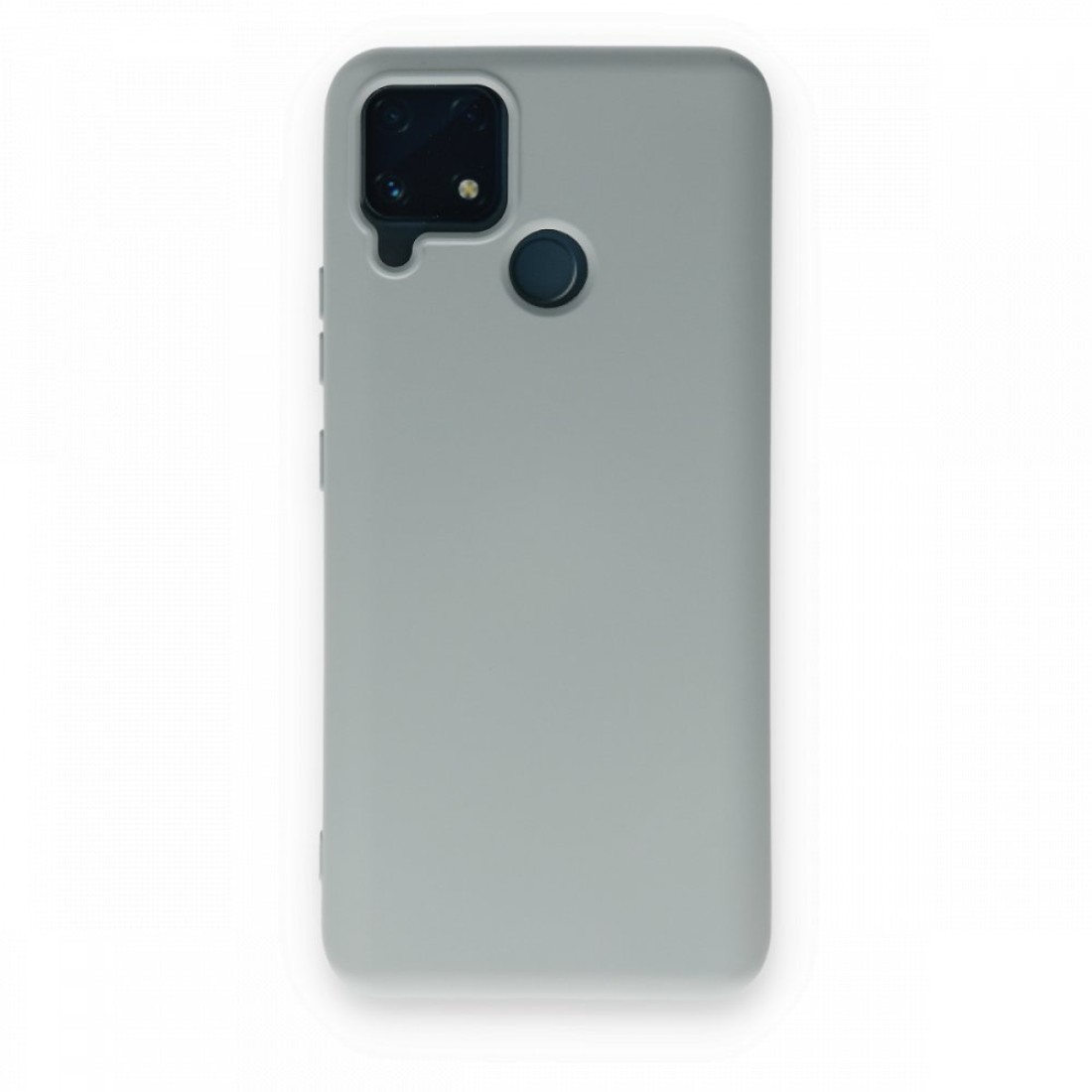  Realme C25 Kılıf Nano içi Kadife Silikon - Buz Mavi