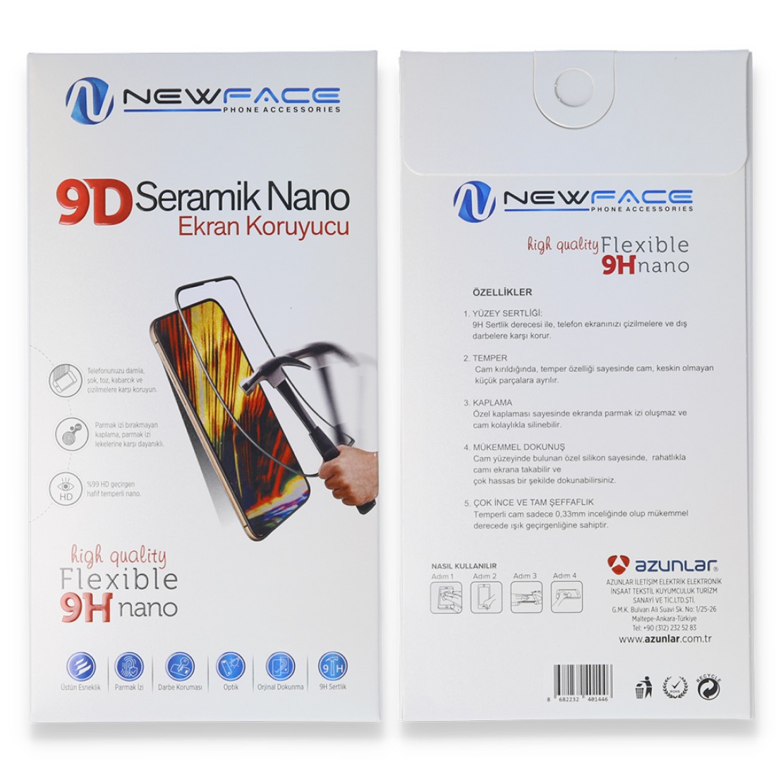 Newface iPhone 6 Plus Seramik Nano Ekran Koruyucu - Siyah