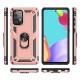  Samsung Galaxy A52 Kılıf Sofya Yüzüklü Silikon Kapak - Rose