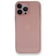 iPhone 13 Pro Max Kılıf PP Ultra İnce Kapak - Pembe iPhone 13 Pro Max Kılıf PP Ultra İnce Kapak - Pembe