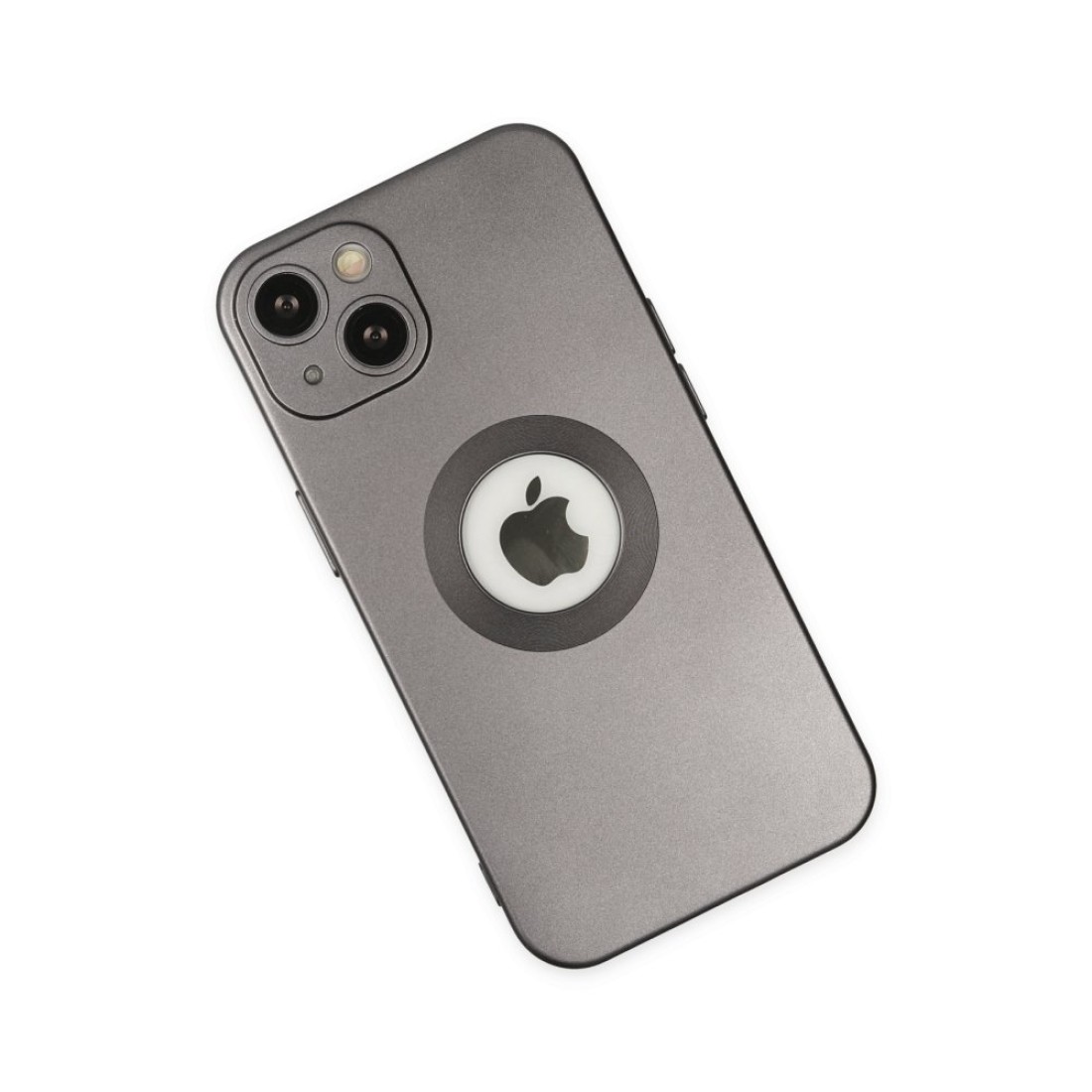  iPhone 14 Plus Kılıf Vamos Lens Silikon - Gri