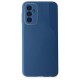 Samsung Galaxy M13 Kılıf Glass Kapak - Mavi Samsung Galaxy M13 Kılıf Glass Kapak - Mavi