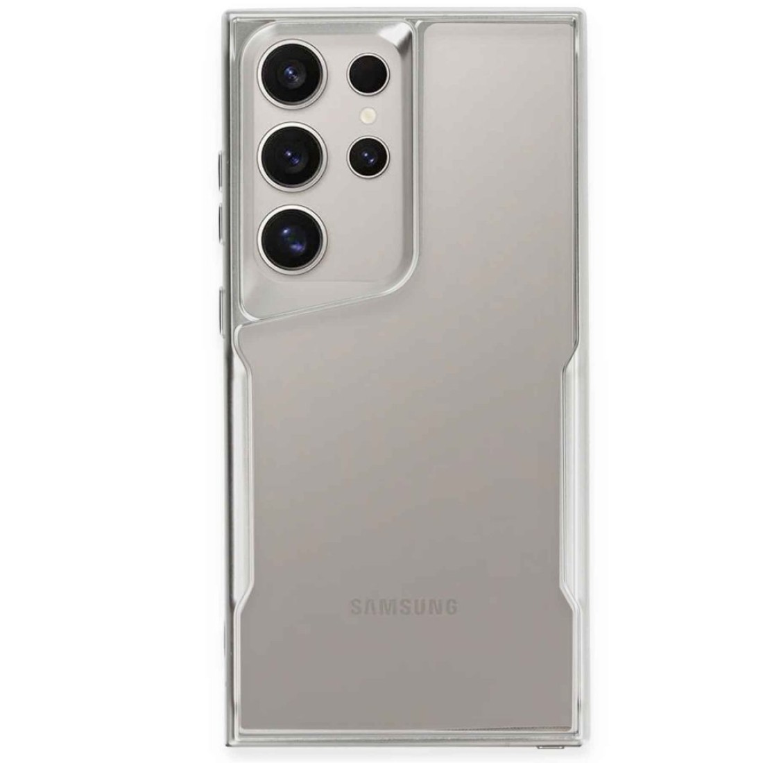 Samsung Galaxy S23 Ultra Kılıf Boyi Silikon Kapak - Gümüş