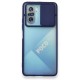 Xiaomi Redmi K40 Kılıf Palm Buzlu Kamera Sürgülü Silikon - Lacivert Xiaomi Redmi K40 Kılıf Palm Buzlu Kamera Sürgülü Silikon - Lacivert