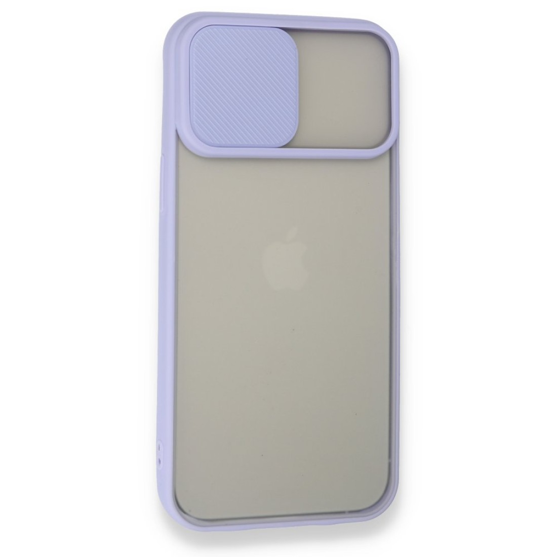 iPhone 13 Pro Max Kılıf Palm Buzlu Kamera Sürgülü Silikon - Lila