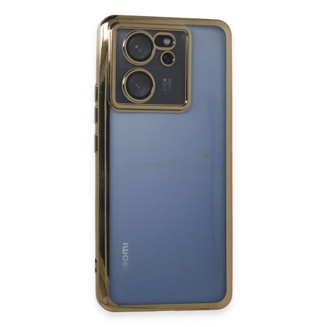  Xiaomi Mi 13T Kılıf Razer Lensli Silikon - Gold
