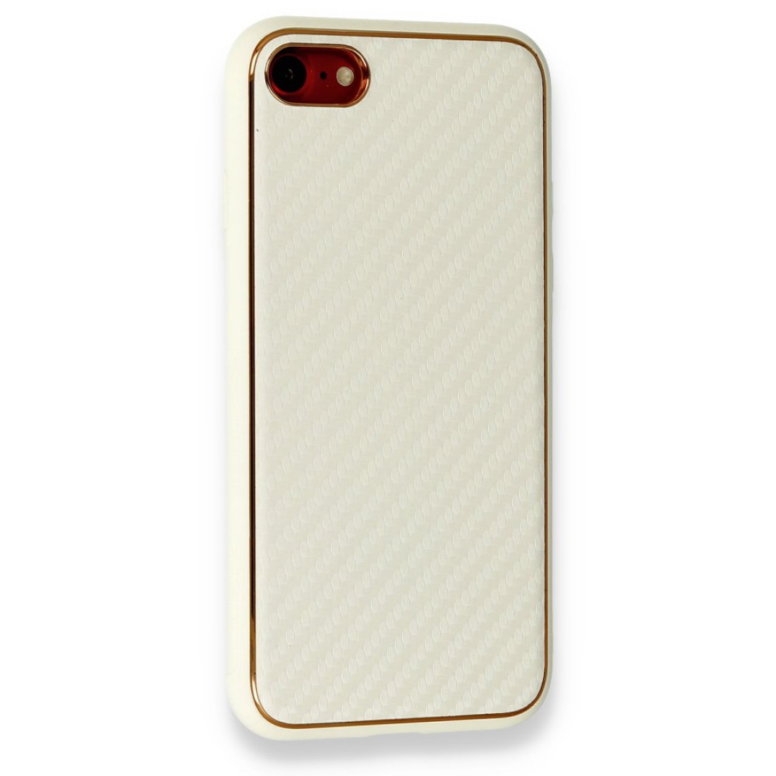  iPhone SE 2020 Kılıf Coco Karbon Silikon - Beyaz