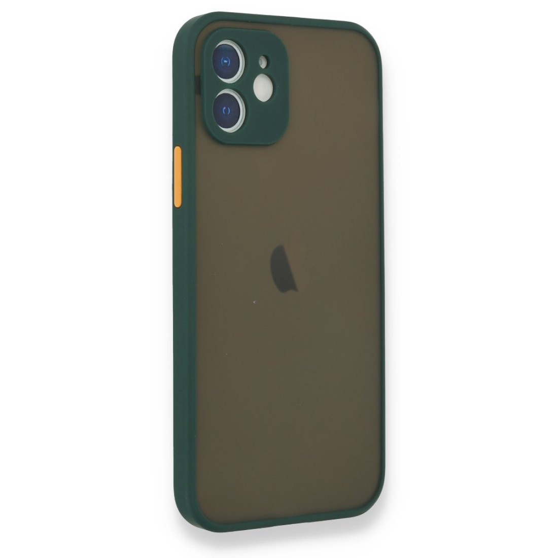  iPhone 12 Mini Kılıf Montreal Silikon Kapak - Yeşil