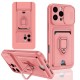 iPhone 16 Pro Kılıf Zuma Kartvizitli Yüzüklü Silikon - Pembe iPhone 16 Pro Kılıf Zuma Kartvizitli Yüzüklü Silikon - Pembe