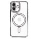  iPhone 16 Plus Kılıf Joke Simli Magneticsafe Kılıf - Gri