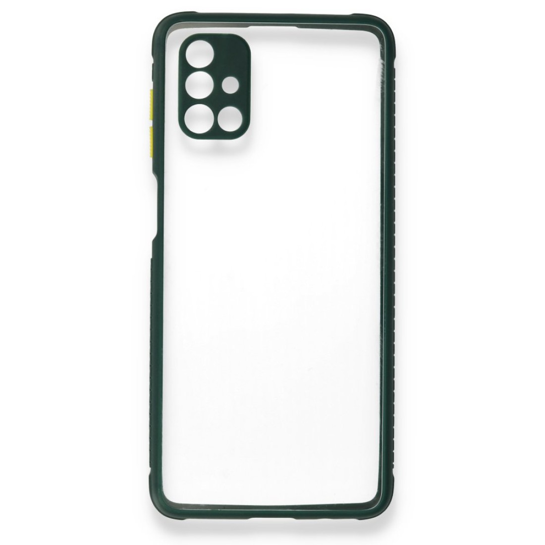Samsung Galaxy M51 Kılıf Miami Şeffaf Silikon - Koyu Yeşil Samsung Galaxy M51 Kılıf Miami Şeffaf Silikon - Koyu Yeşil