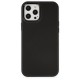 iPhone 12 Pro Kılıf Asya Deri Silikon - Siyah iPhone 12 Pro Kılıf Asya Deri Silikon - Siyah