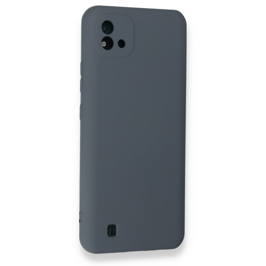  Realme C11 2021 Kılıf Nano içi Kadife Silikon - Gri