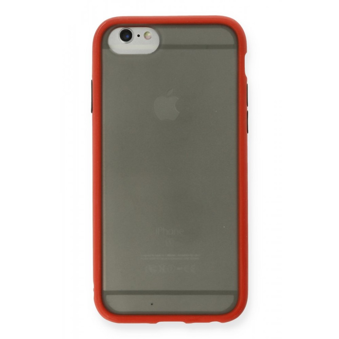  iPhone 6 Kılıf Montreal Silikon Kapak - Kırmızı