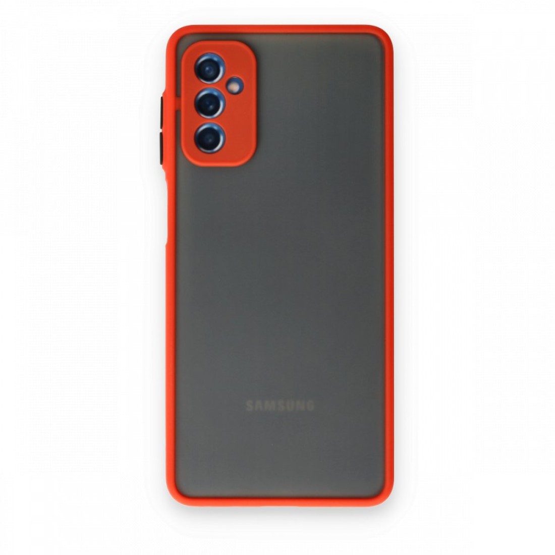  Samsung Galaxy M52 5G Kılıf Montreal Silikon Kapak - Kırmızı