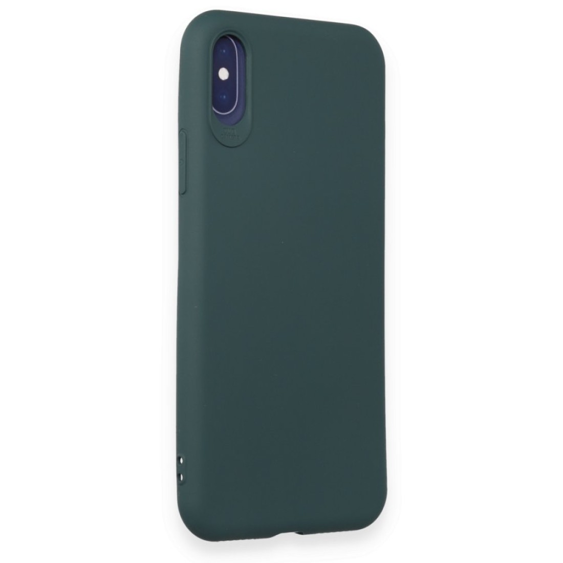  iPhone XS Kılıf First Silikon - Koyu Yeşil