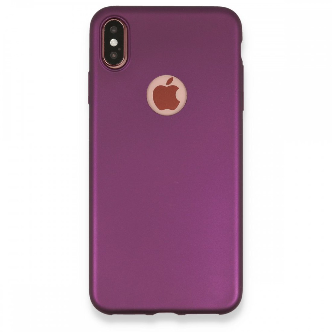  iPhone XS Max Kılıf First Silikon - Mürdüm