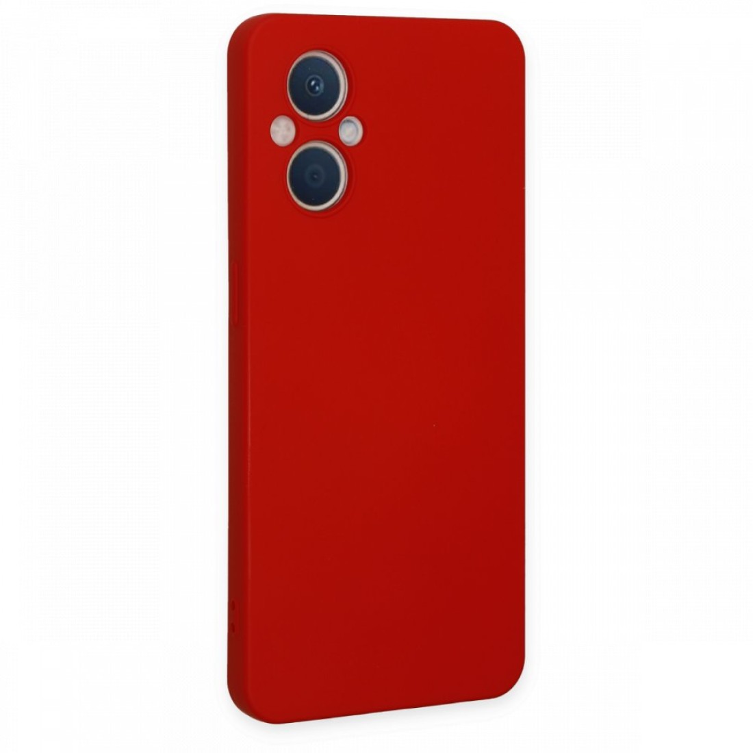  Oppo Reno 7 Lite Kılıf Nano içi Kadife Silikon - Kırmızı