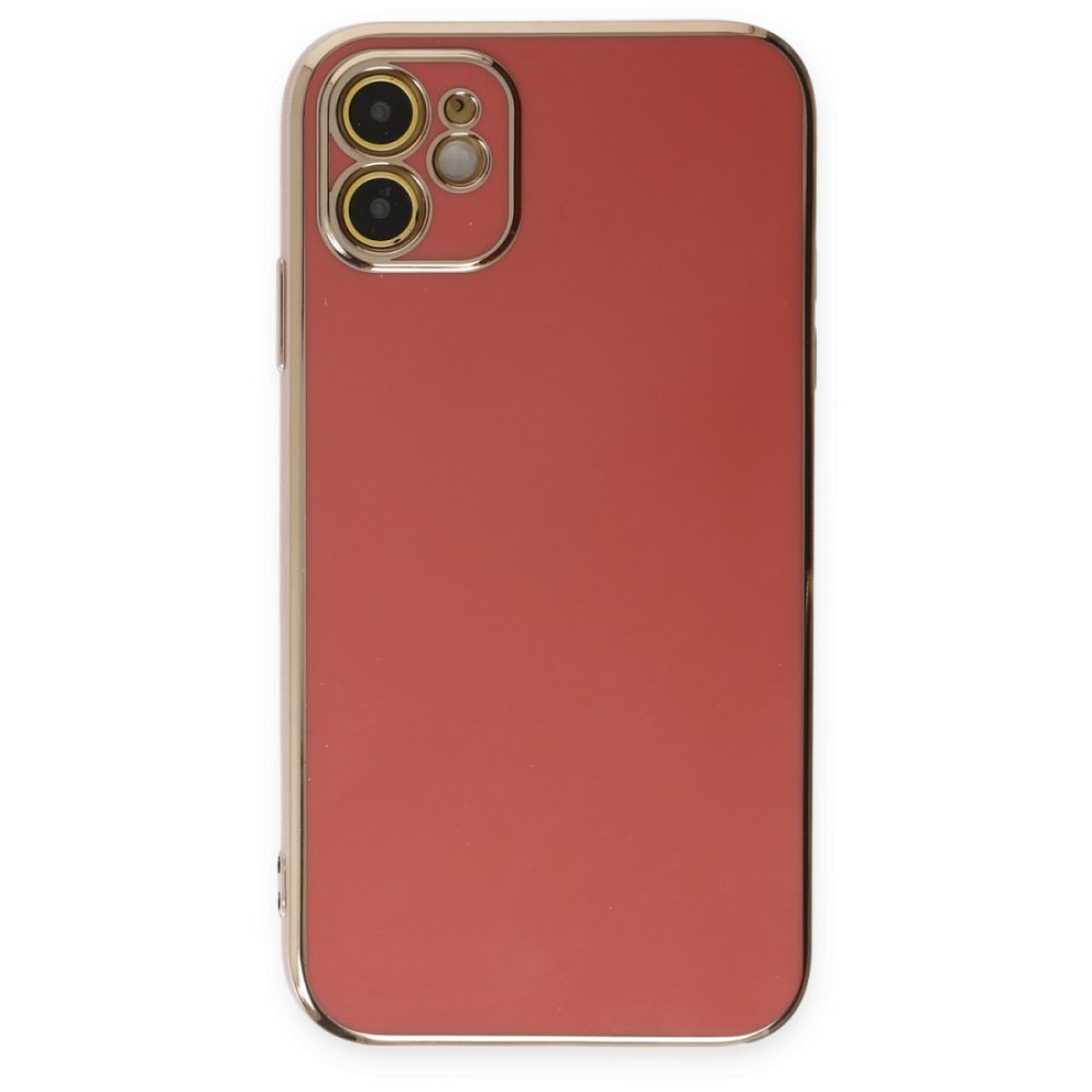 iPhone 12 Kılıf Volet Silikon - Kırmızı iPhone 12 Kılıf Volet Silikon - Kırmızı