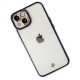 iPhone 14 Plus Kılıf Liva Lens Silikon - Mavi iPhone 14 Plus Kılıf Liva Lens Silikon - Mavi