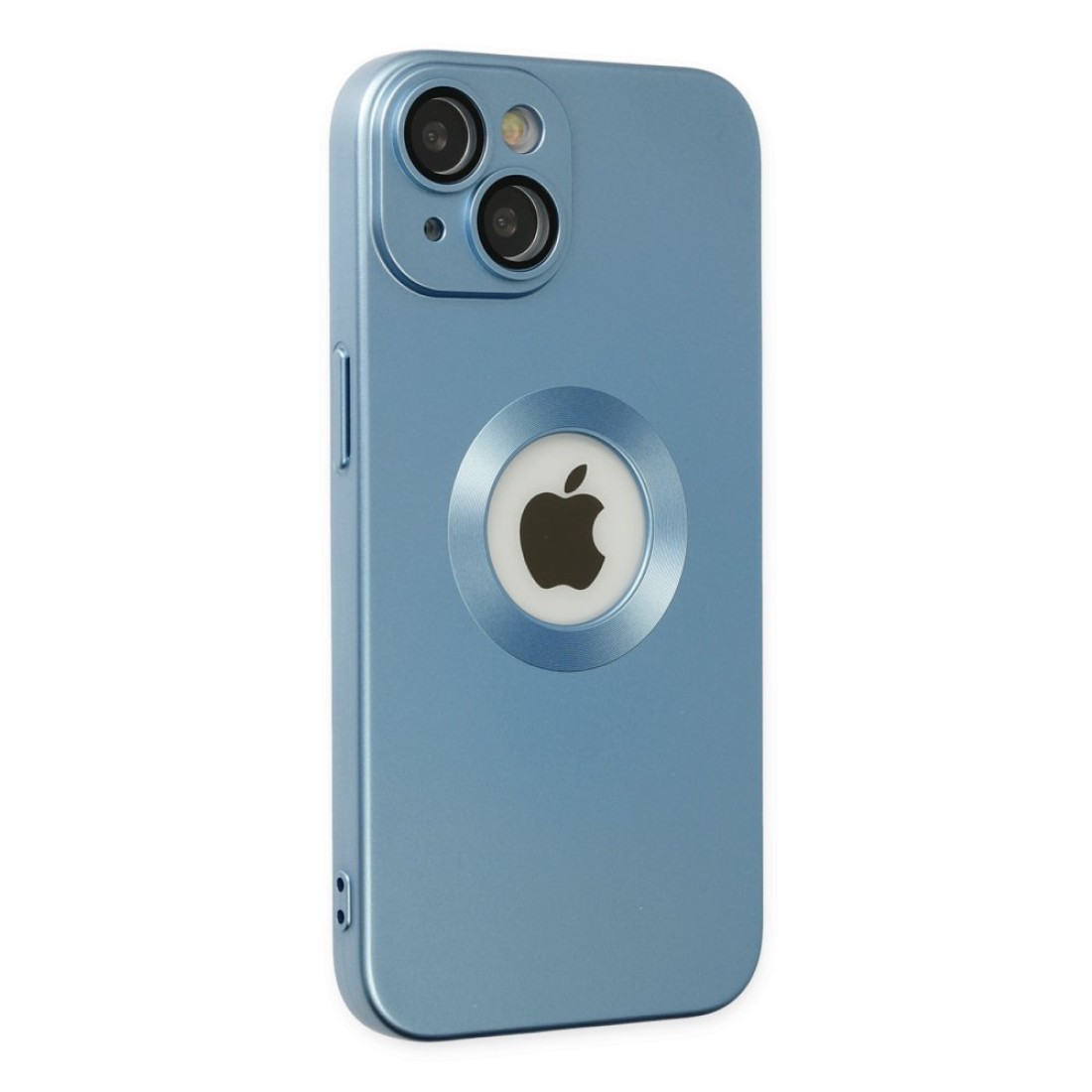  iPhone 14 Plus Kılıf Vamos Lens Silikon - Mavi