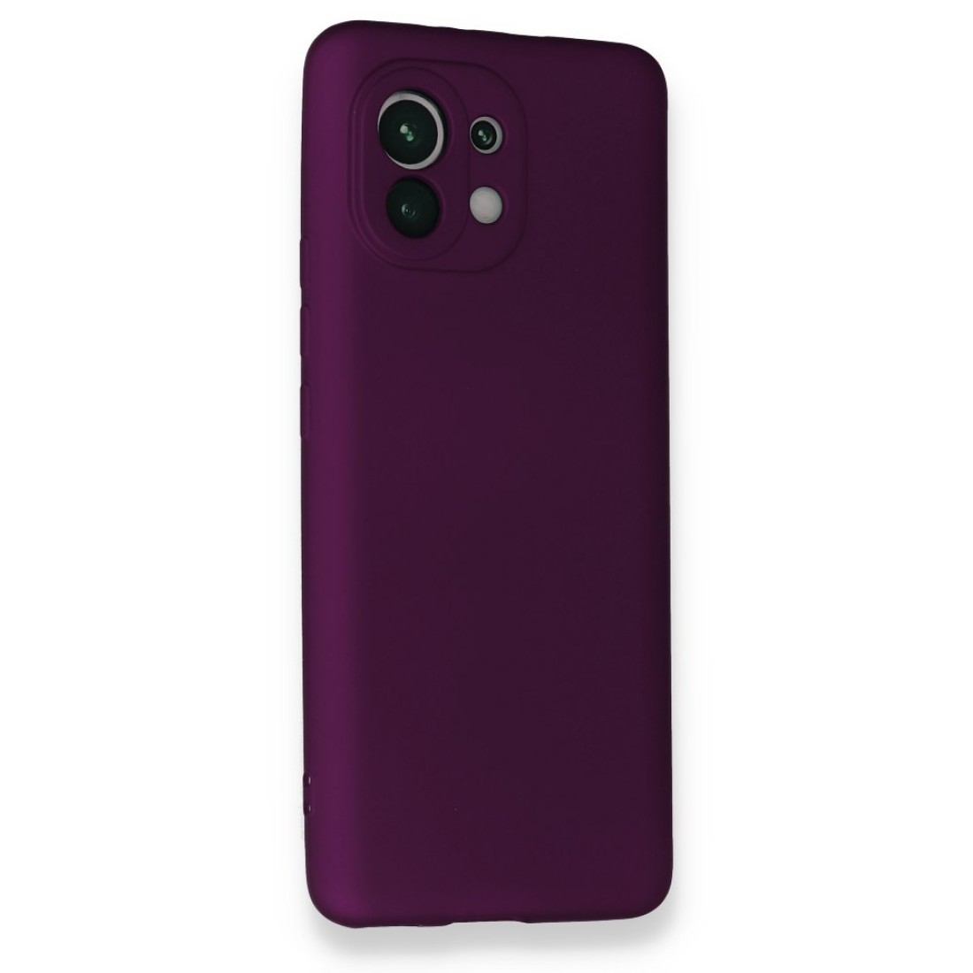  Xiaomi Mi 11 Kılıf First Silikon - Mürdüm