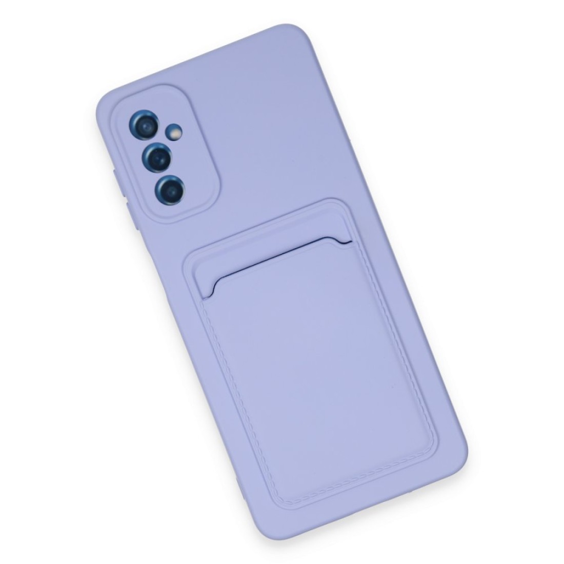 Samsung Galaxy A14 4G Kılıf Kelvin Kartvizitli Silikon - Lila