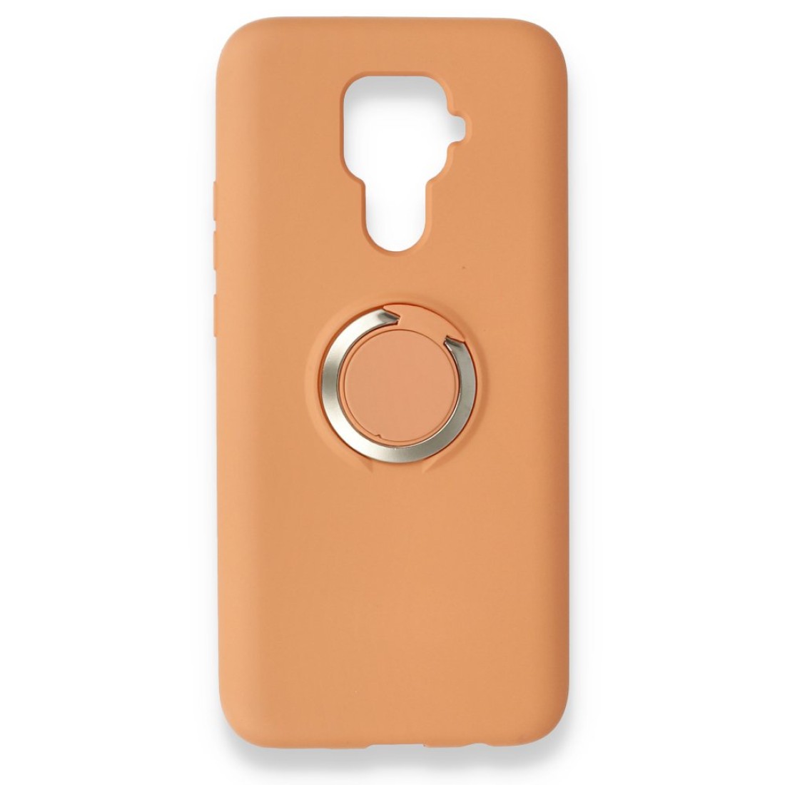  Huawei Mate 30 Lite Kılıf Viktor Yüzüklü Silikon - Turuncu