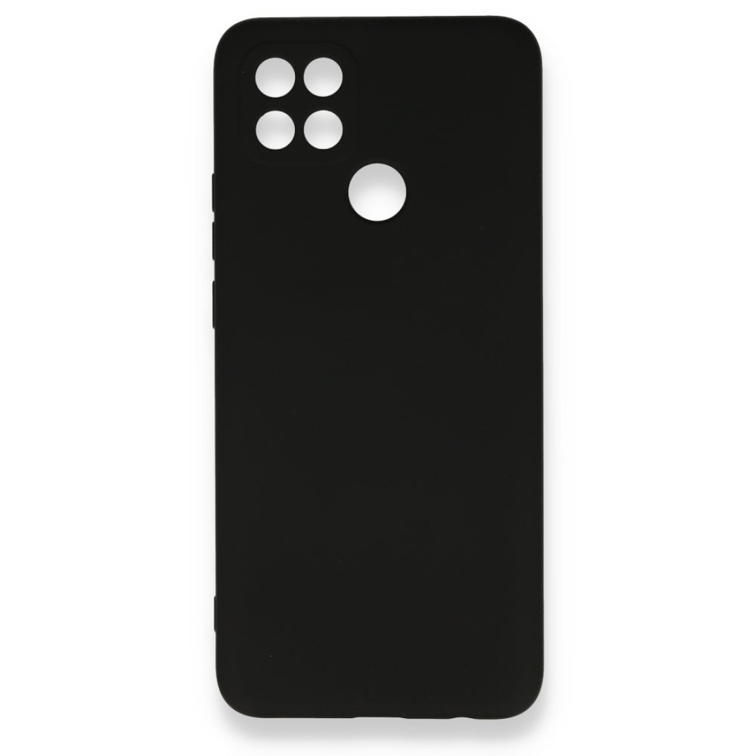  Oppo A15S Kılıf Nano içi Kadife Silikon - Siyah