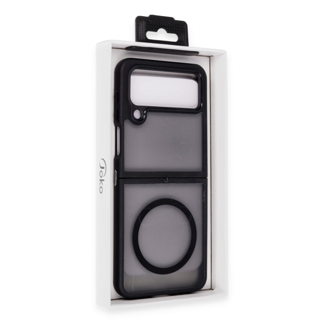  Samsung Galaxy Z Flip 4 Kılıf Blur Fold Magsafe Kapak - Mat Siyah