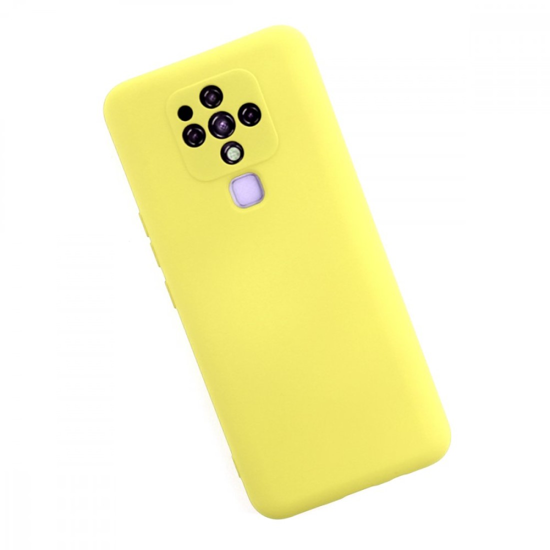  Tecno Camon 16 Kılıf Nano içi Kadife Silikon - Sarı