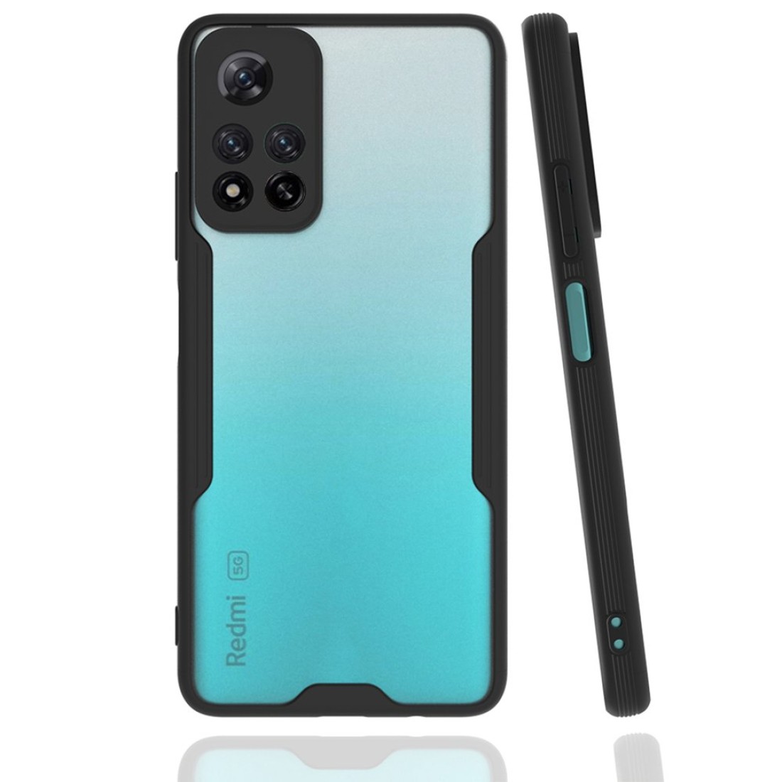  Xiaomi Redmi Note 11 Pro Plus 5G Kılıf Platin Silikon - Siyah