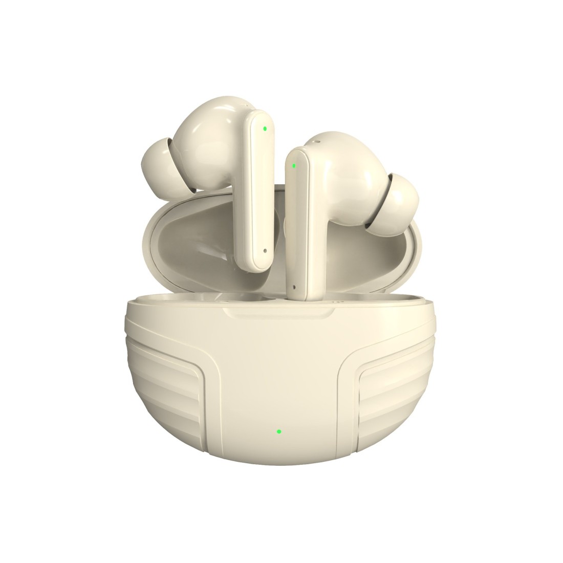  LS-19 Aktif Gürültü Engelleyici Özellikli Bluetooth 5.4 Kablosuz Airpods Kulaklık - Krem