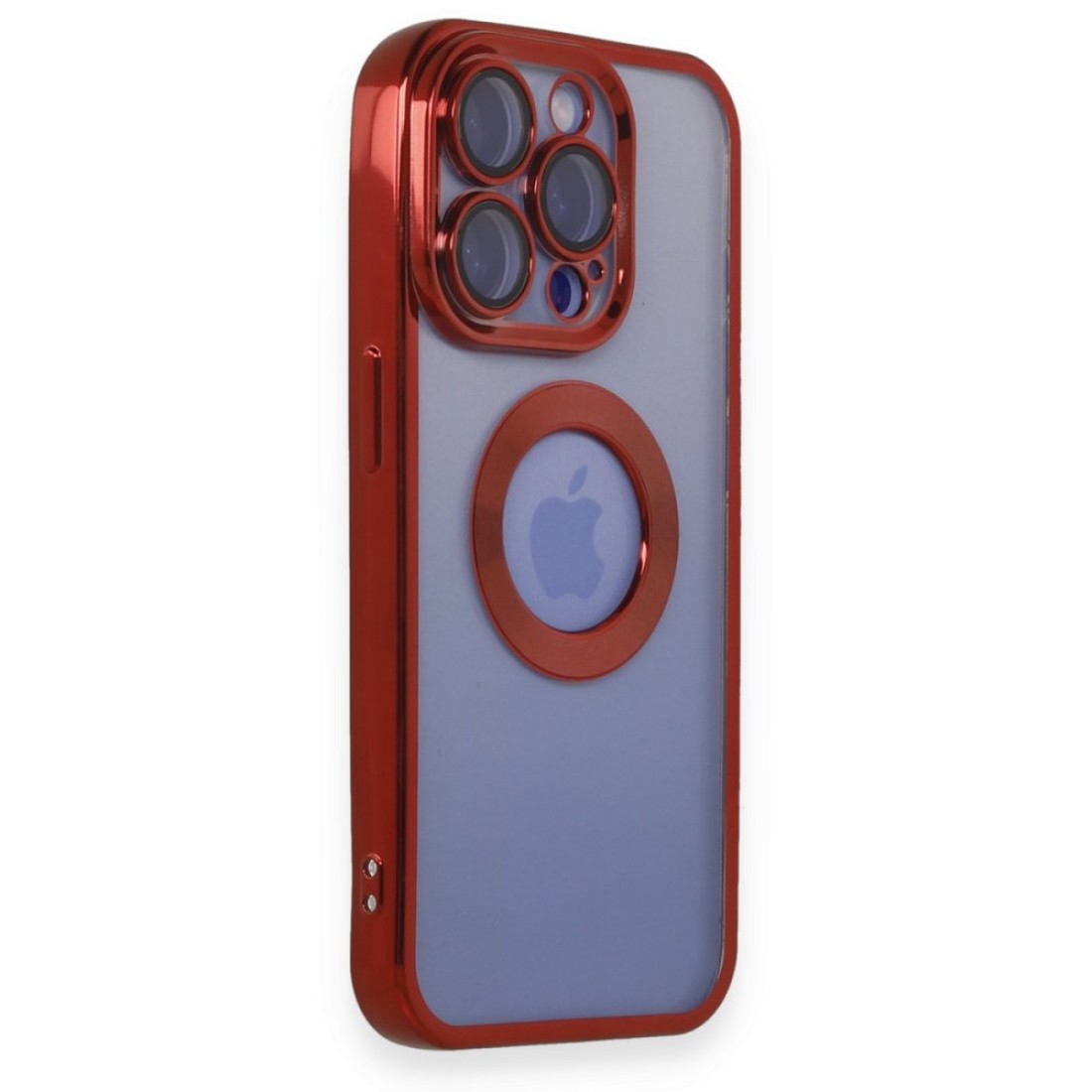  iPhone 15 Pro Max Kılıf Slot Silikon - Kırmızı