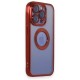  iPhone 15 Pro Max Kılıf Slot Silikon - Kırmızı