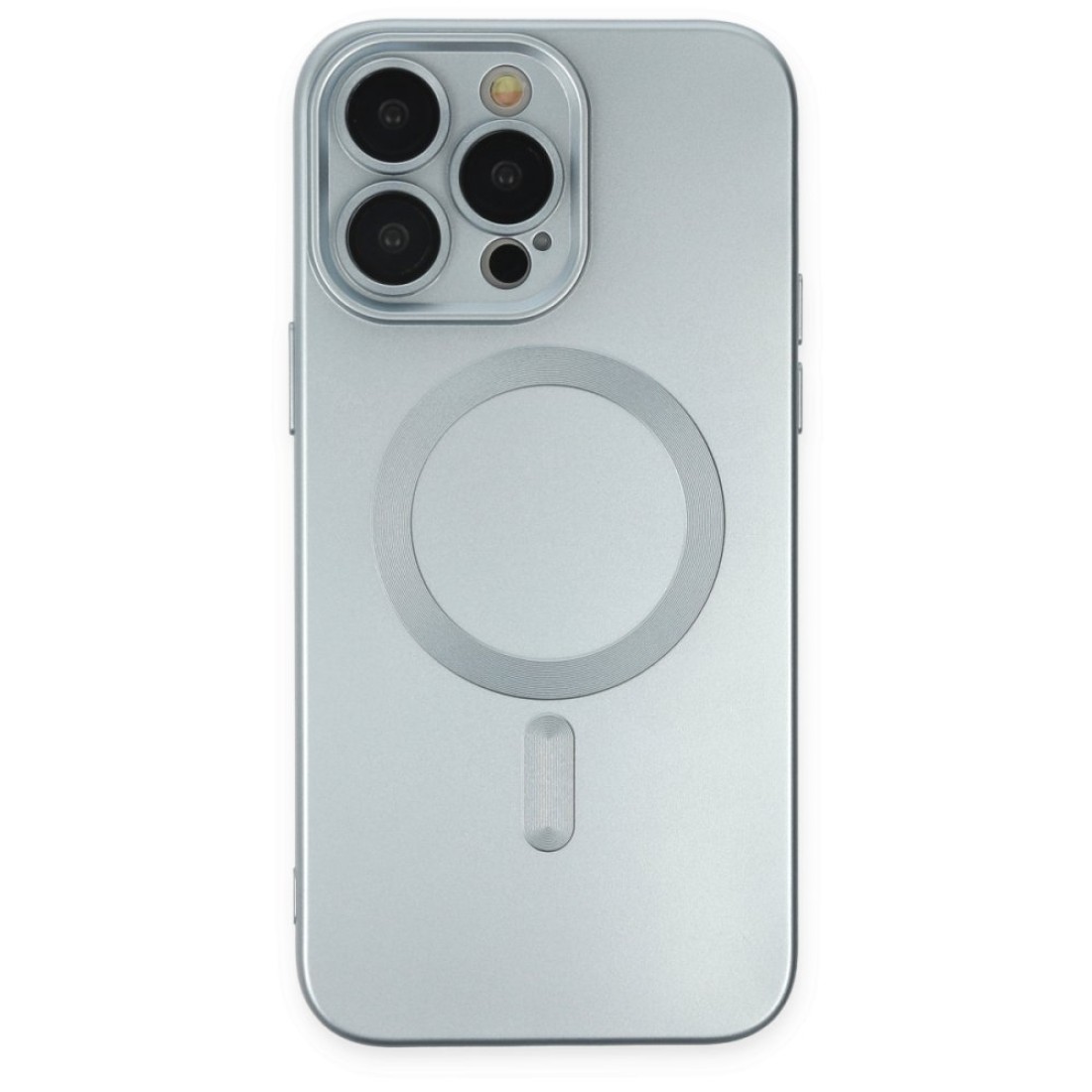  iPhone 14 Pro Kılıf Moshi Lens Magneticsafe Silikon - Sierra Blue