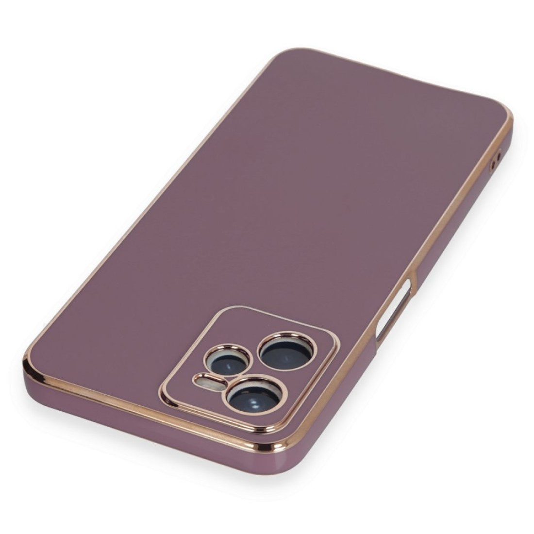  Realme C35 Kılıf Volet Silikon - Mor