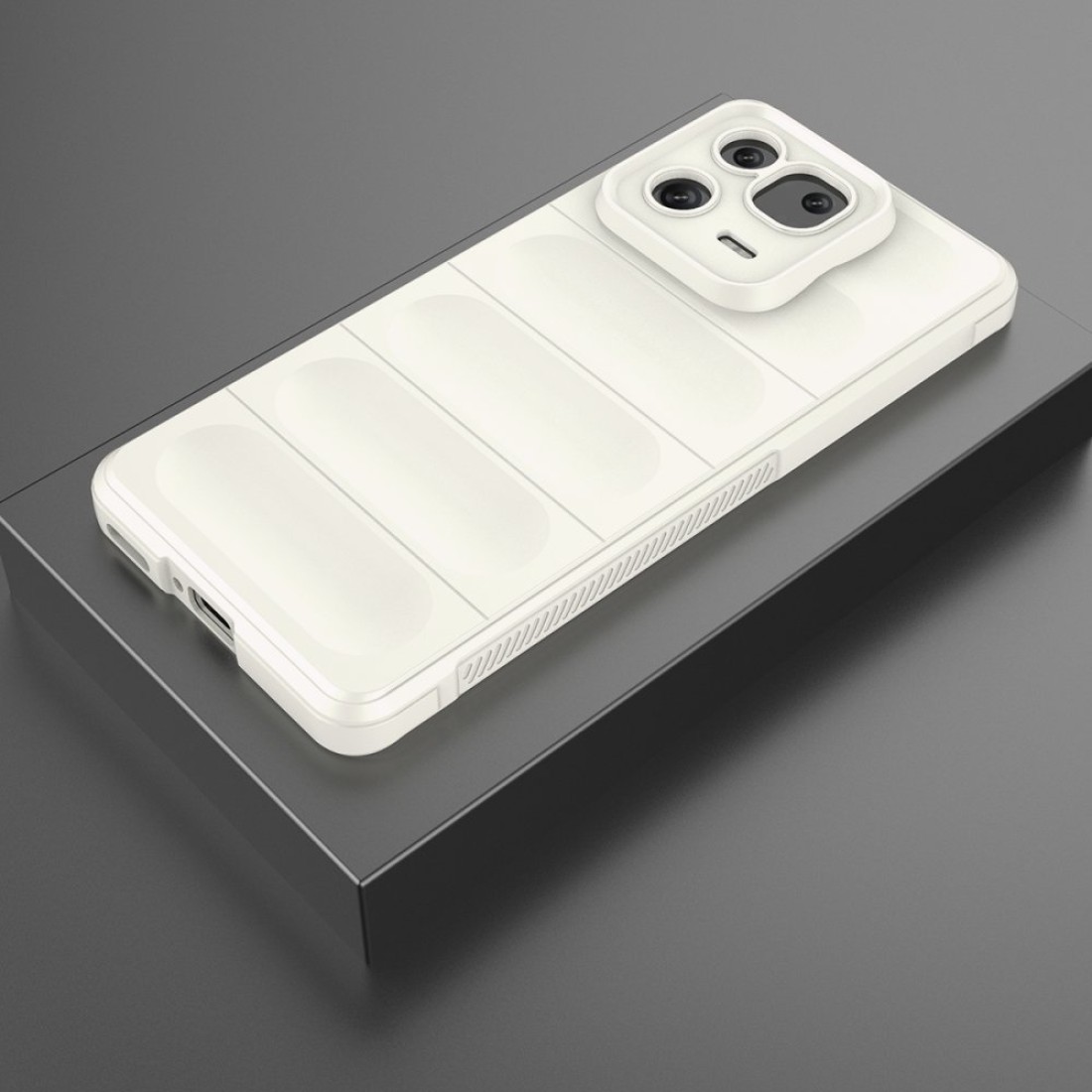  Xiaomi Mi 13 Pro Kılıf Optimum Silikon - Krem