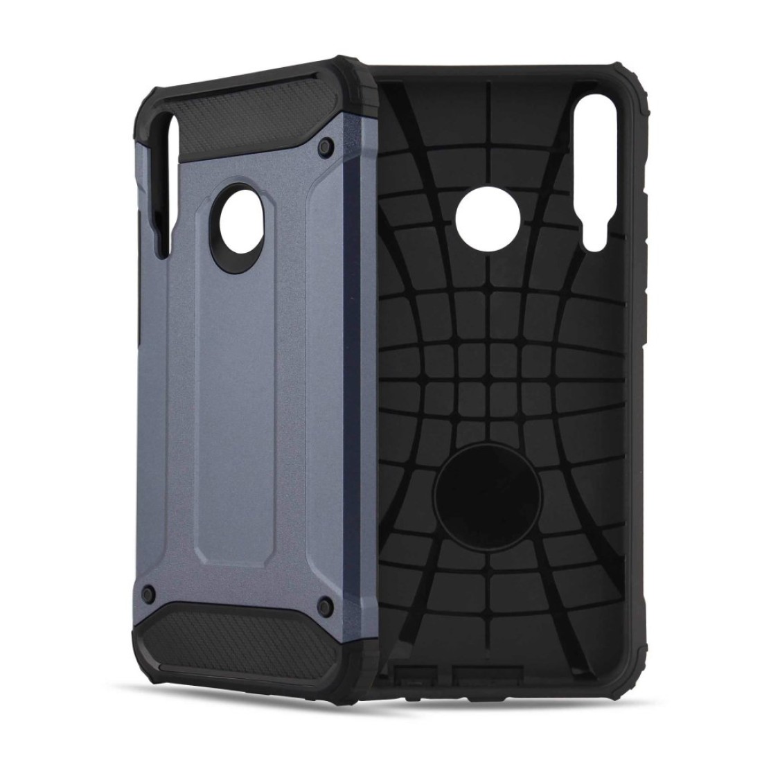  Huawei P40 Lite E Kılıf Tank Silikon Kapak - Lacivert