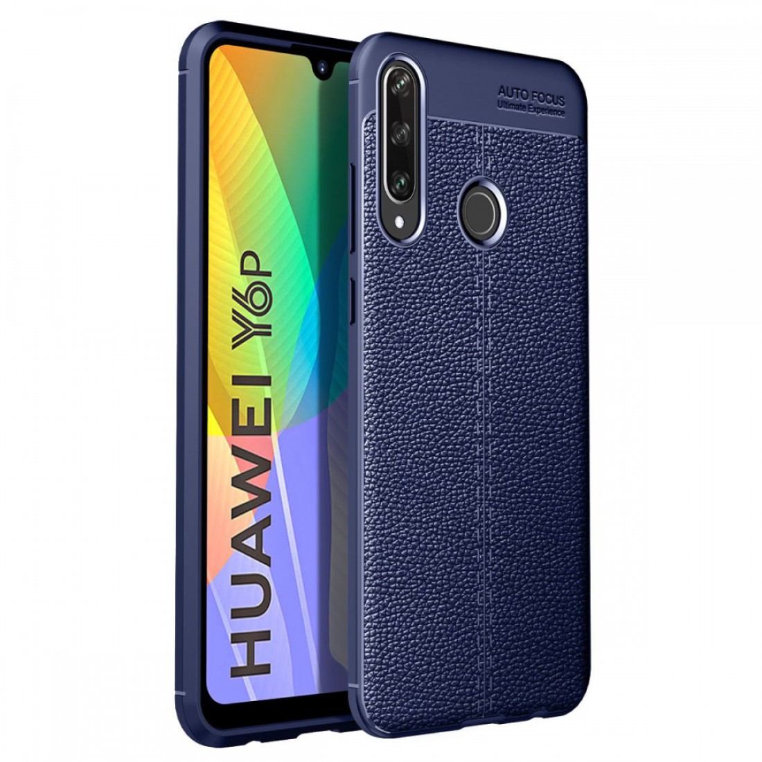  Huawei Y6P Kılıf Auto Focus Kapak - Lacivert