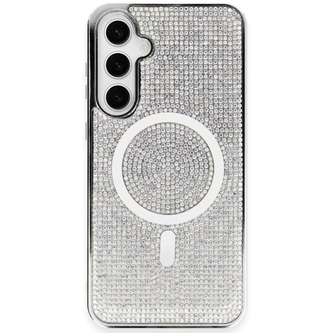  Samsung Galaxy S23 Kılıf Diamond Magsafe Kapak - Rainbow