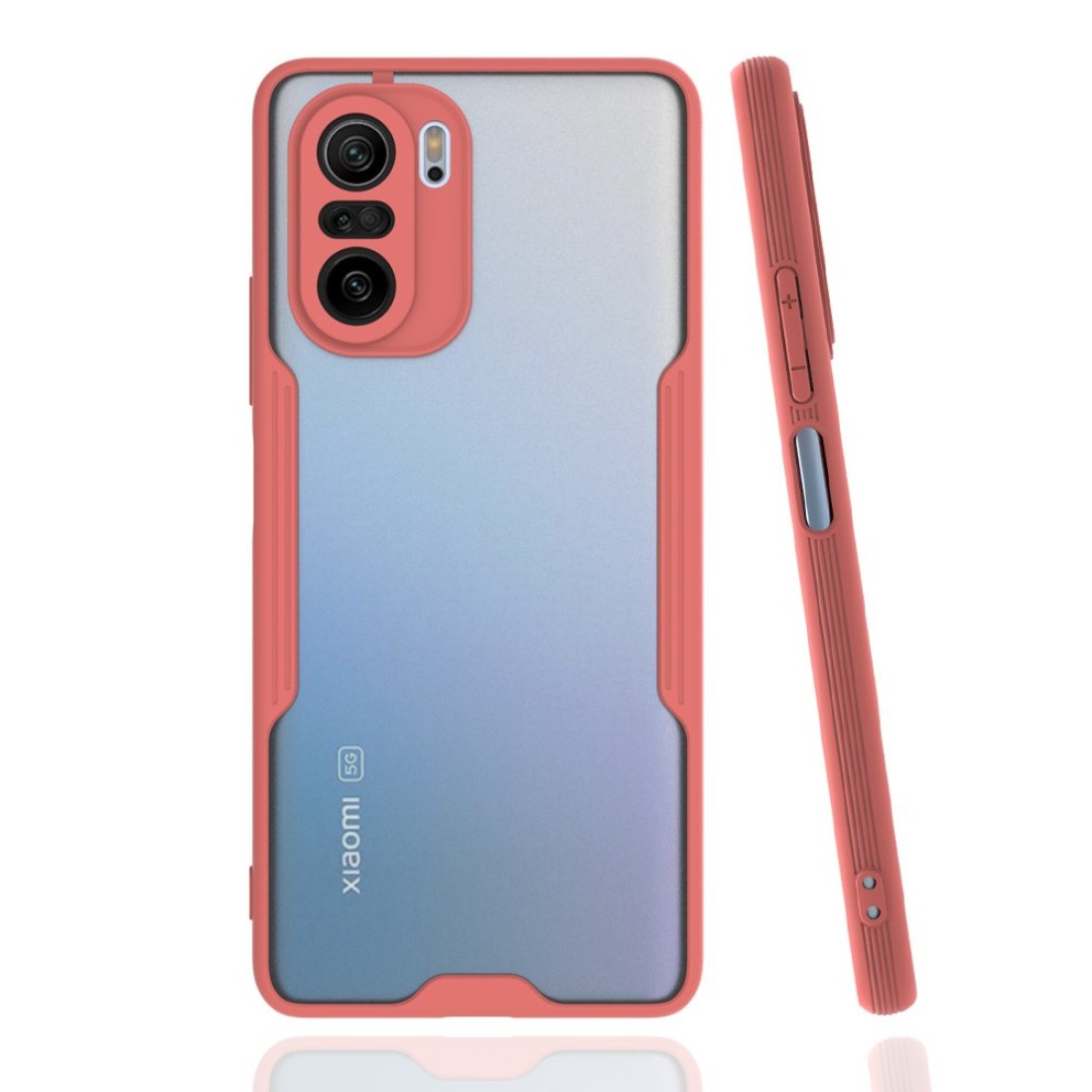  Xiaomi Redmi K40 Kılıf Platin Silikon - Pembe