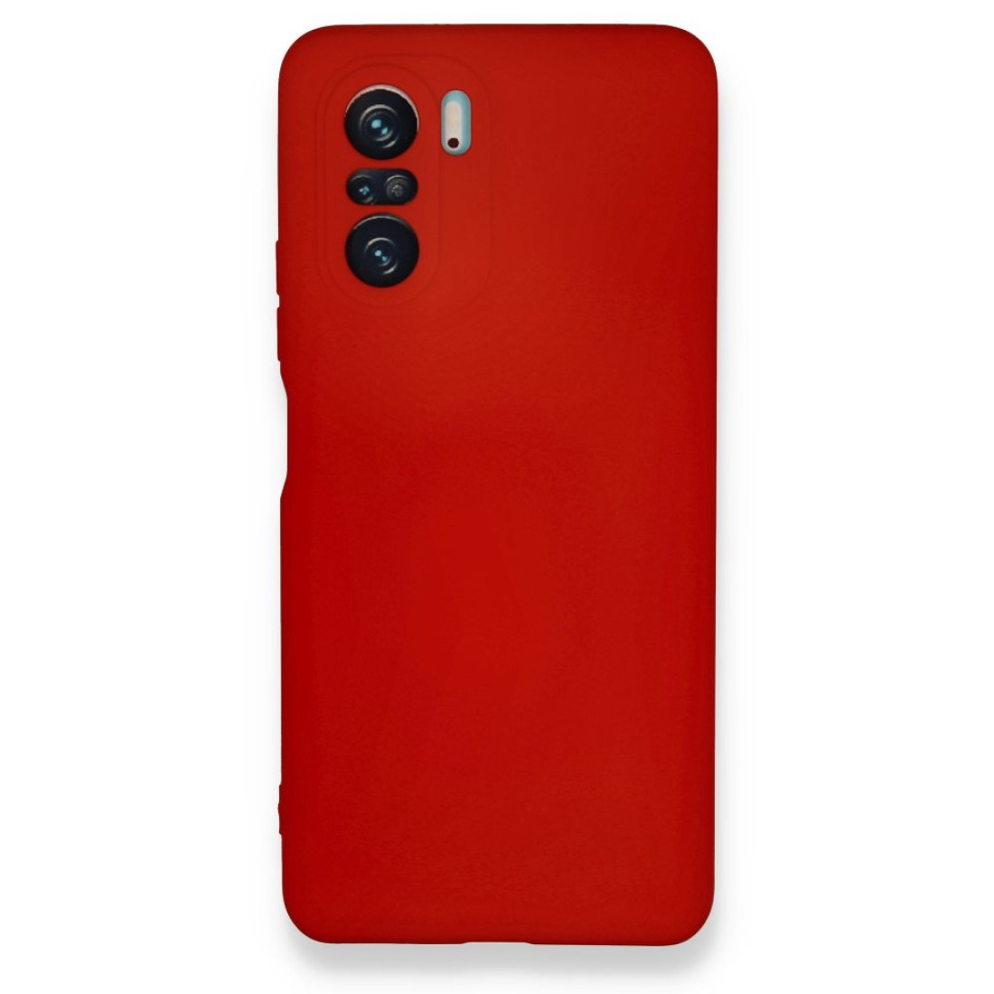  Xiaomi Redmi K40 Kılıf Nano içi Kadife Silikon - Kırmızı