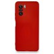Xiaomi Redmi K40 Kılıf Nano içi Kadife Silikon - Kırmızı Xiaomi Redmi K40 Kılıf Nano içi Kadife Silikon - Kırmızı