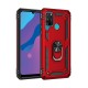  Huawei Y6P Kılıf Sofya Yüzüklü Silikon Kapak - Kırmızı
