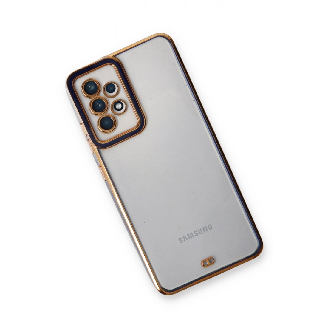  Samsung Galaxy A23 4G Kılıf Liva Lens Silikon - Mavi