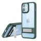  iPhone 12 Kılıf Rolet Stand Kapak - Yeşil