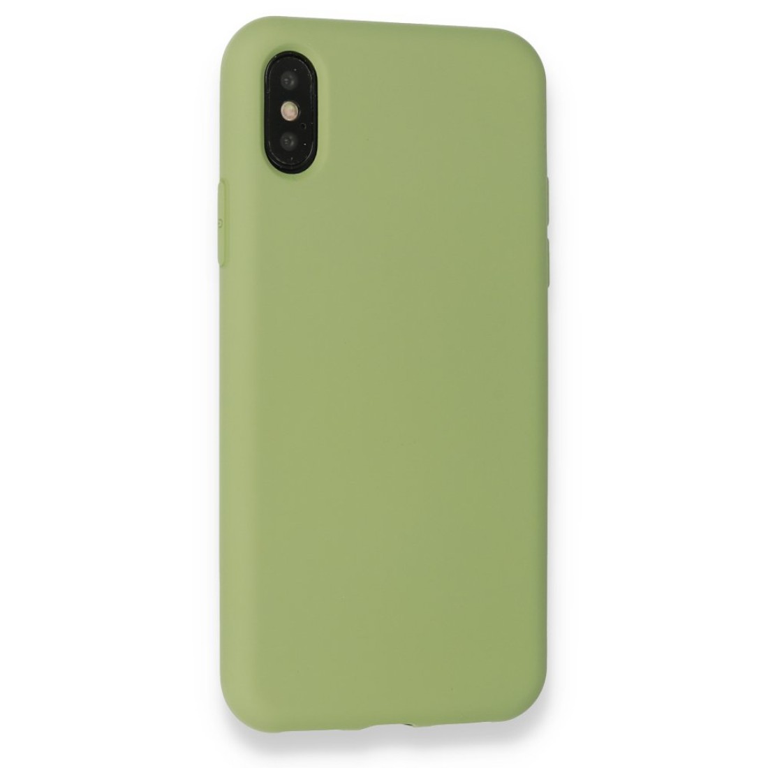  iPhone XS Max Kılıf Nano içi Kadife Silikon - Yeşil
