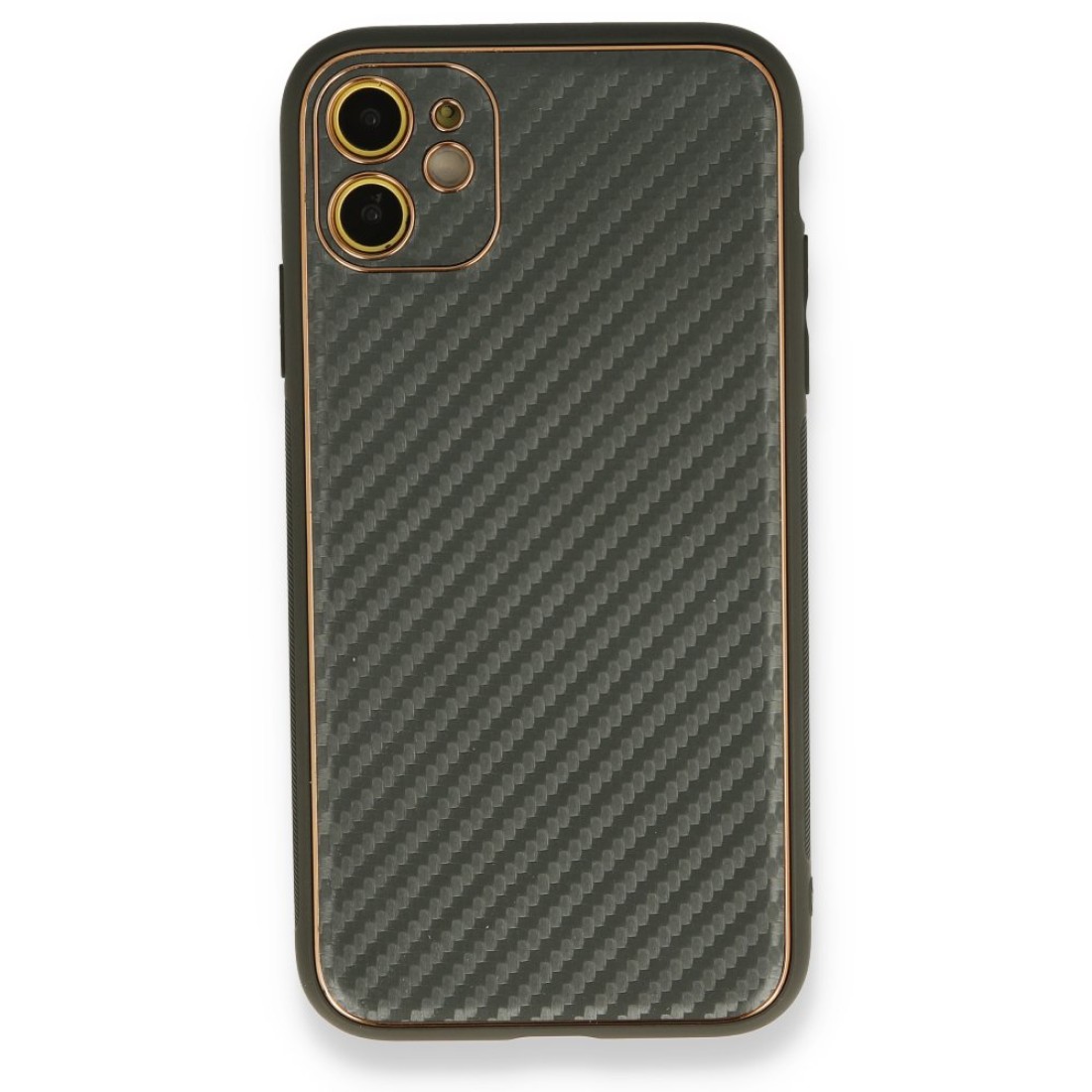  iPhone 12 Kılıf Coco Karbon Silikon - Füme
